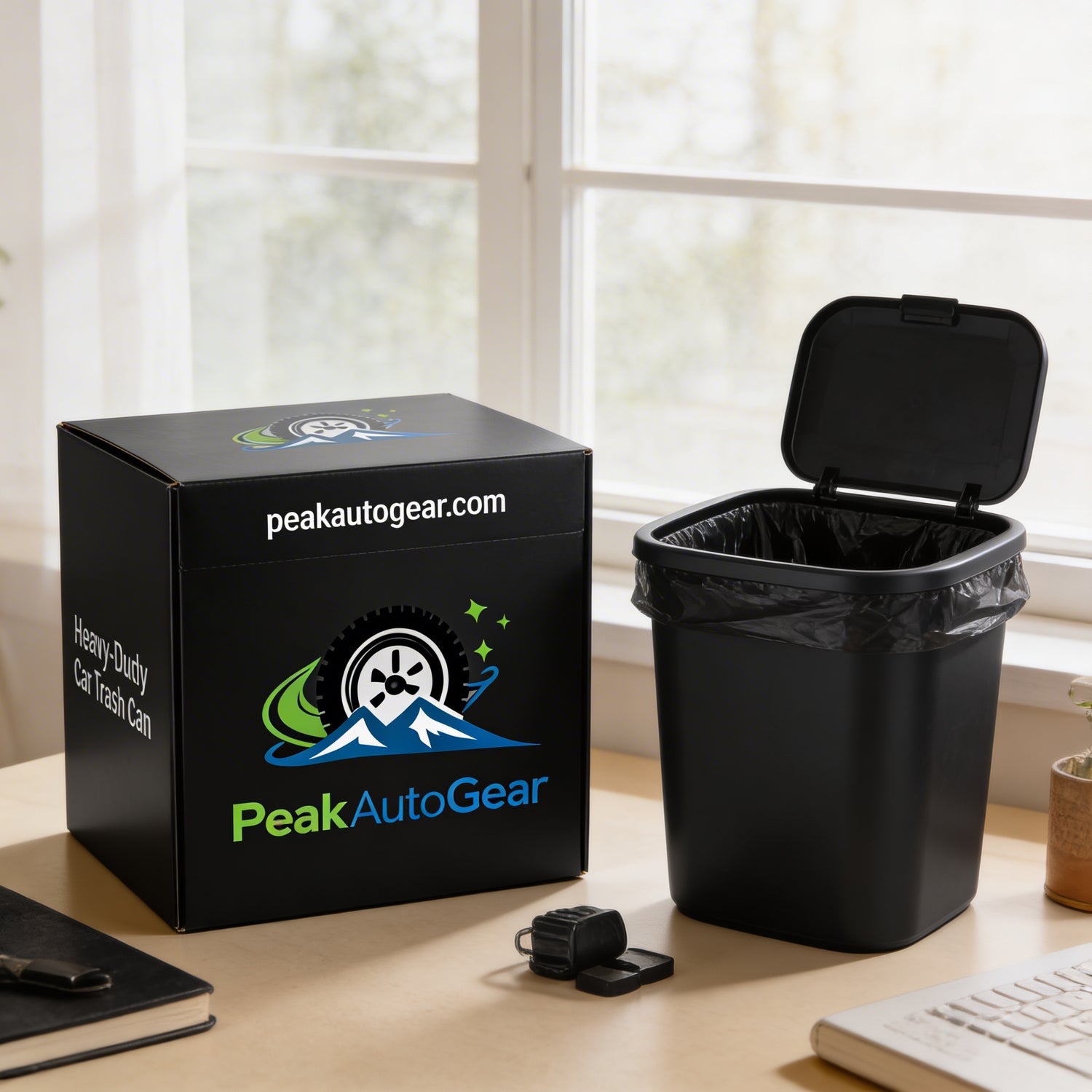 Heavy-Duty Car Trash Can