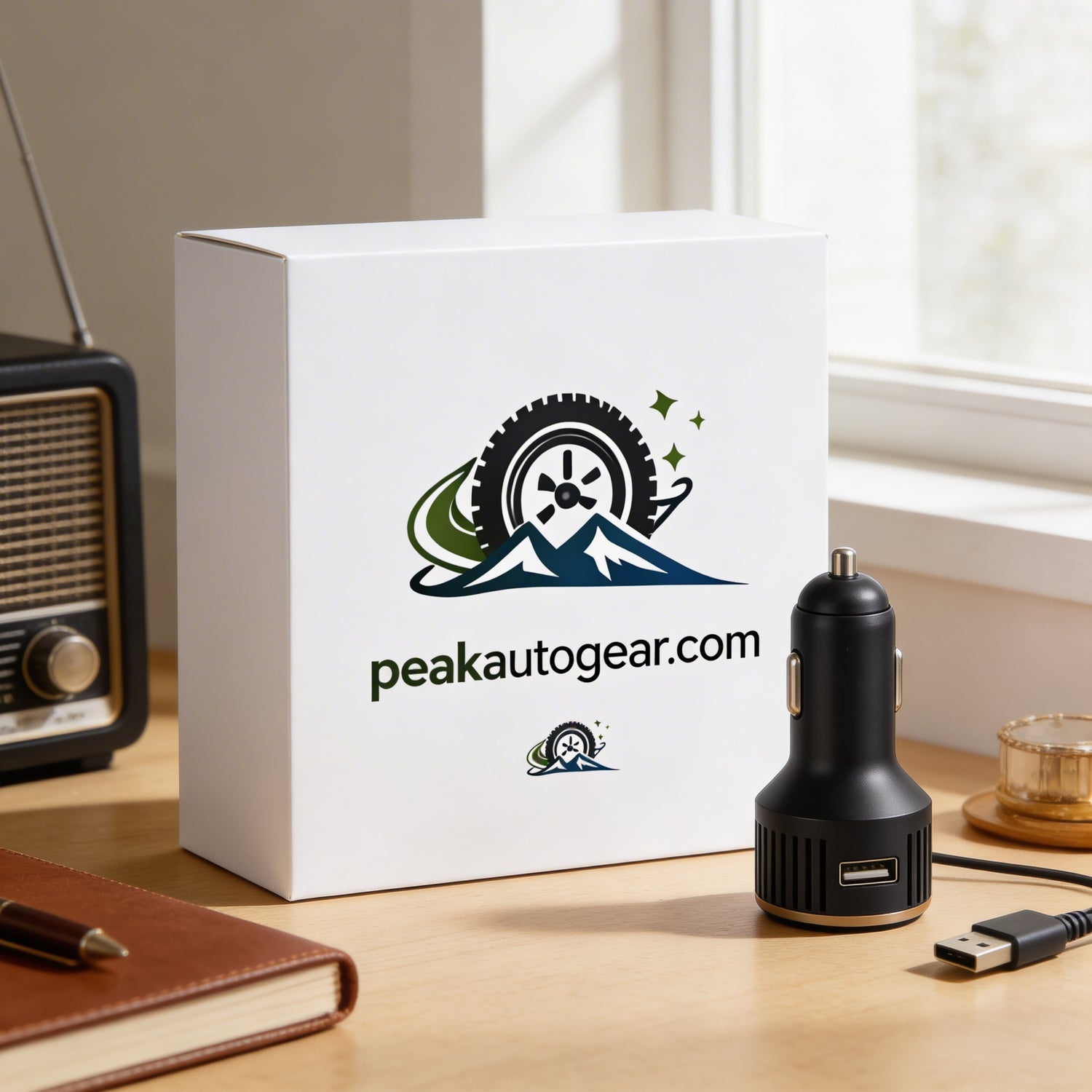 Car Air Purifier with USB Charger